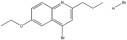 4-Bromo-6-ethoxy-2-propylquinoline hydrobromide 结构式