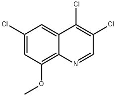 8-Methoxy-3,4,6-trichloroquinoline 结构式