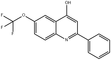 2-Phenyl-6-trifluoromethoxyquinolin-4-ol 结构式