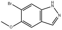 6-溴-5甲氧基-引唑 结构式