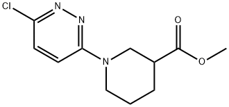 1-(6-氯-3-哒嗪基)哌啶-3-甲酸甲酯 结构式