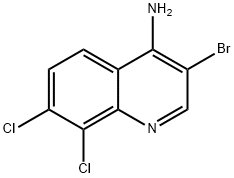 4-Amino-3-bromo-7,8-dichloroquinoline 结构式