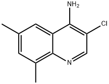 4-Amino-3-chloro-6,8-dimethylquinoline 结构式