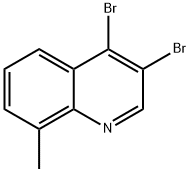 3,4-Dibromo-8-methylquinoline 结构式