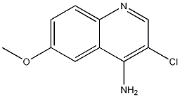 4-Amino-3-chloro-6-methoxyquinoline 结构式