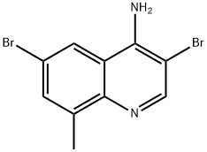 4-Amino-3,6-dibromo-8-methylquinoline 结构式