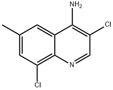 4-Amino-3,8-dichloro-6-methylquinoline 结构式