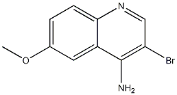 4-Amino-3-bromo-6-methoxyquinoline 结构式