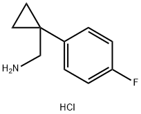 (1-(4-fluorophenyl)cyclopropyl)methanamine hydrochloride 结构式