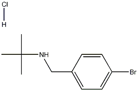N-(4-Bromobenzyl)-2-methylpropan-2-amine hydrochloride 结构式