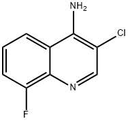 4-Amino-3-chloro-8-fluoroquinoline 结构式