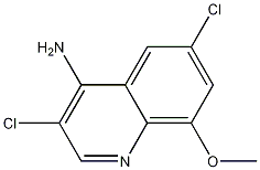 4-Amino-3,6-dichloro-8-methoxyquinoline 结构式