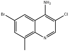 4-Amino-6-bromo-3-chloro-8-methylquinoline 结构式