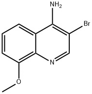 4-Amino-3-bromo-8-methoxyquinoline 结构式