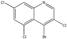 4-Bromo-3,5,7-trichloroquinoline 结构式