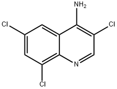 4-Amino-3,6,8-trichloroquinoline 结构式