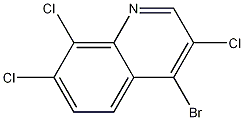 4-Bromo-3,7,8-trichloroquinoline 结构式