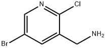 (5-Bromo-2-chloropyridin-3-yl)methanamine 结构式