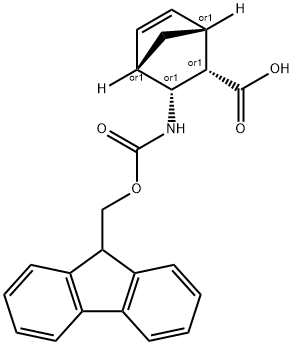 3-(endo-9-Fluorenylmethoxycarbonylamino)bicyclo[2.2.1]hept-5-ene-2-endo-carboxylic acid 结构式