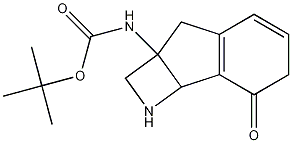 N-tert-Butoxycarbonylamino-3,4-benzo-6-azabicyclo[3.2.0]heptan-7-one 结构式