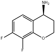 (S)-7,8-二氟苯并二氢吡喃-4-胺 结构式