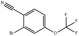 2-溴-4-三氟甲氧基苯腈 结构式