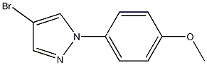 4-溴-1-(4-甲氧基苯基)吡唑 结构式