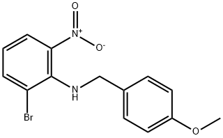 N-4-METHOXYBENZYL 2-BROMO-6-NITROANILINE 结构式