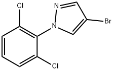 4-BROMO-1-(2,6-DICHLOROPHENYL)-1H-PYRAZOLE 结构式