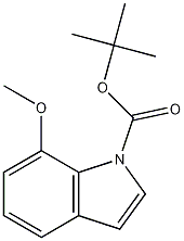 1-BOC-7-METHOXYINDOLE 结构式