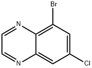 5-BROMO-7-CHLOROQUINOXALINE 结构式