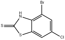 4-BROMO-6-CHLORO-2-MERCAPTOBENZOTHIAZOLE 结构式
