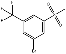 1-BROMO-3-(METHYLSULFONYL)-5-(TRIFLUOROMETHYL)BENZENE 结构式