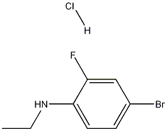 4-BROMO-N-ETHYL-2-FLUOROANILINE HCL 结构式