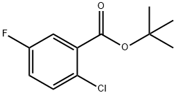 TERT-BUTYL 2-CHLORO-5-FLUOROBENZOATE 结构式