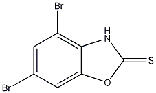 4,6-DIBROMOBENZOOXAZOLE-2-THIONE 结构式