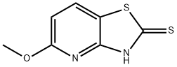 2-MERCAPTO-5-METHOXYTHIAZOLO[4,5-B]PYRIDINE 结构式