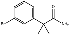 2-(3-BROMOPHENYL)-2-METHYLPROPANAMIDE 结构式