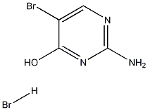 2-氨基-5-溴-4-羟基嘧啶氢溴酸盐 结构式
