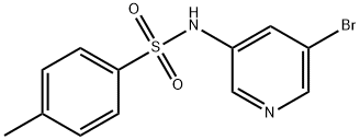 N-(5-溴吡啶-3-基)-4-甲基苯磺酰胺 结构式