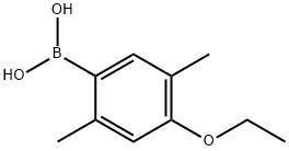 2.5-二甲基-4-乙氧基苯硼酸 结构式