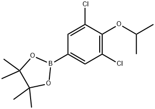 3,5-DICHLORO-4-ISOPROPOXYPHENYLBORONIC ACID, PINACOL ESTER 结构式