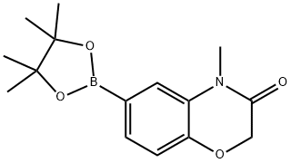 4-METHYL-1,4-BENZOXAZIN-3-ONE-6-BORONIC ACID, PINACOL ESTER 结构式