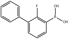2-FLUOROBIPHENYL-3-BORONIC ACID 结构式