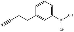 3-(2-CYANOETHYL)PHENYLBORONIC ACID 结构式