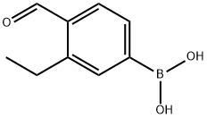 3-ETHYL-4-FORMYLPHENYLBORONIC ACID 结构式