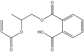 邻苯二甲酸-1-[1-甲基-2-[(1-氧代-2-丙酸基)氧基]乙基]酯 结构式