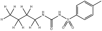 甲苯磺丁脲-D9 溶液, 100PPM 结构式