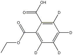 单邻苯二甲酸酯-D4 结构式