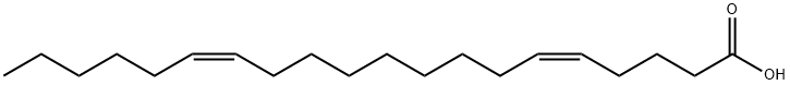 EICOSADIENOIC ACID (5Z,14Z) 结构式